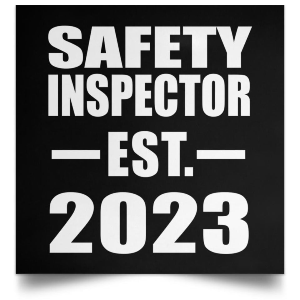Safety Inspector Established EST. 2023 - Poster Square