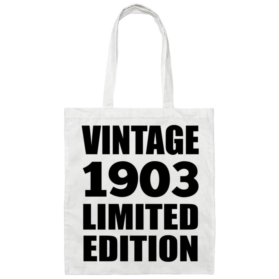 121st Birthday Vintage 1903 Limited Edition - Tote Bag White