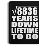 94th Anniversary Square Root of 8836 Years Lifetime To Go - Canvas Portrait