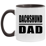 Dachshund Dad - 11oz Accent Mug Black