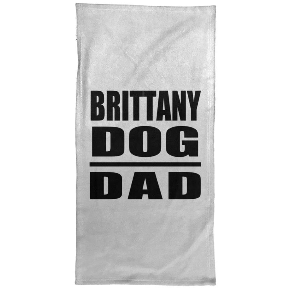 Brittany Dog Dad - Hand Towel