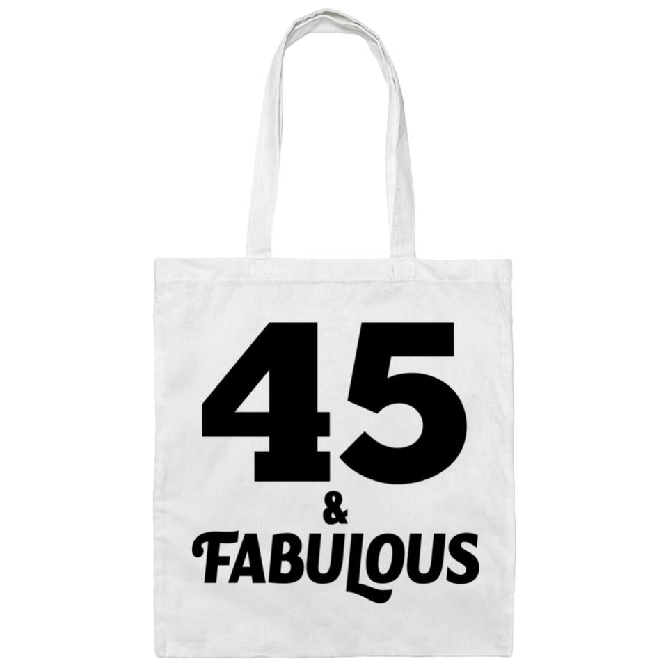 45th Birthday 45 & Fabulous - Tote Bag White
