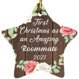 First Christmas As an Amazing Roommate 2021 - Star Ornament A