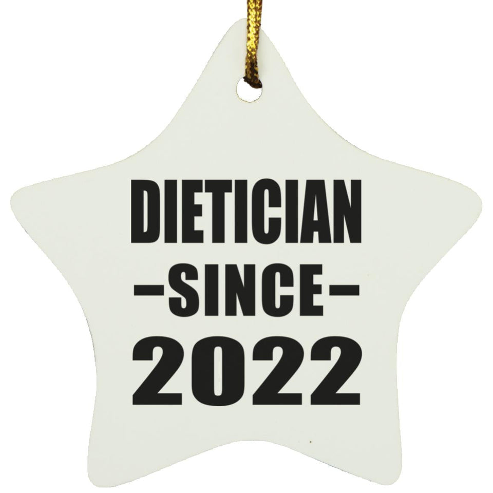 Dietician Since 2022 - Star Ornament