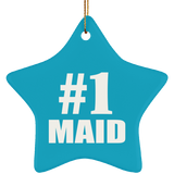 Number One #1 Maid - Star Ornament
