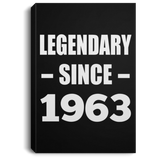 61st Birthday Legendary Since 1963 - Canvas Portrait