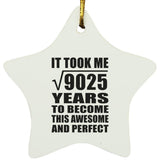 95th Birthday Took Square Root of 9025 Years To Awesome - Star Ornament