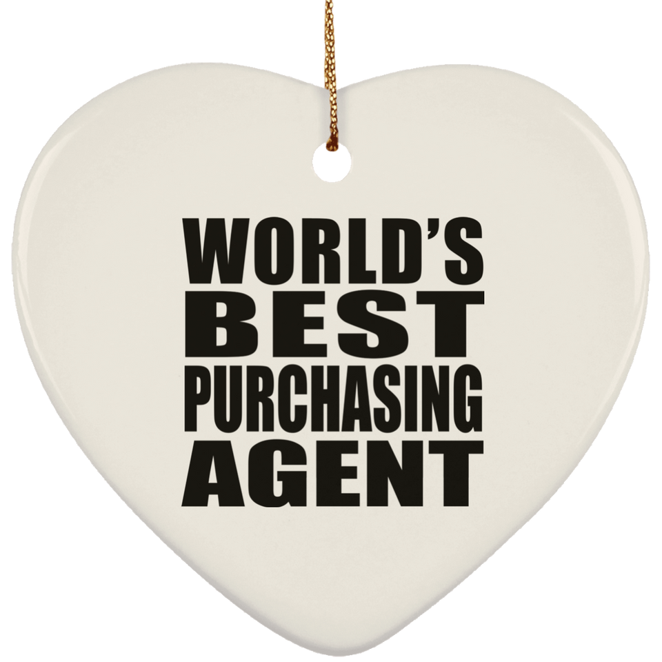 World's Best Purchasing Agent - Heart Ornament