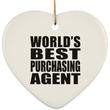 World's Best Purchasing Agent - Heart Ornament