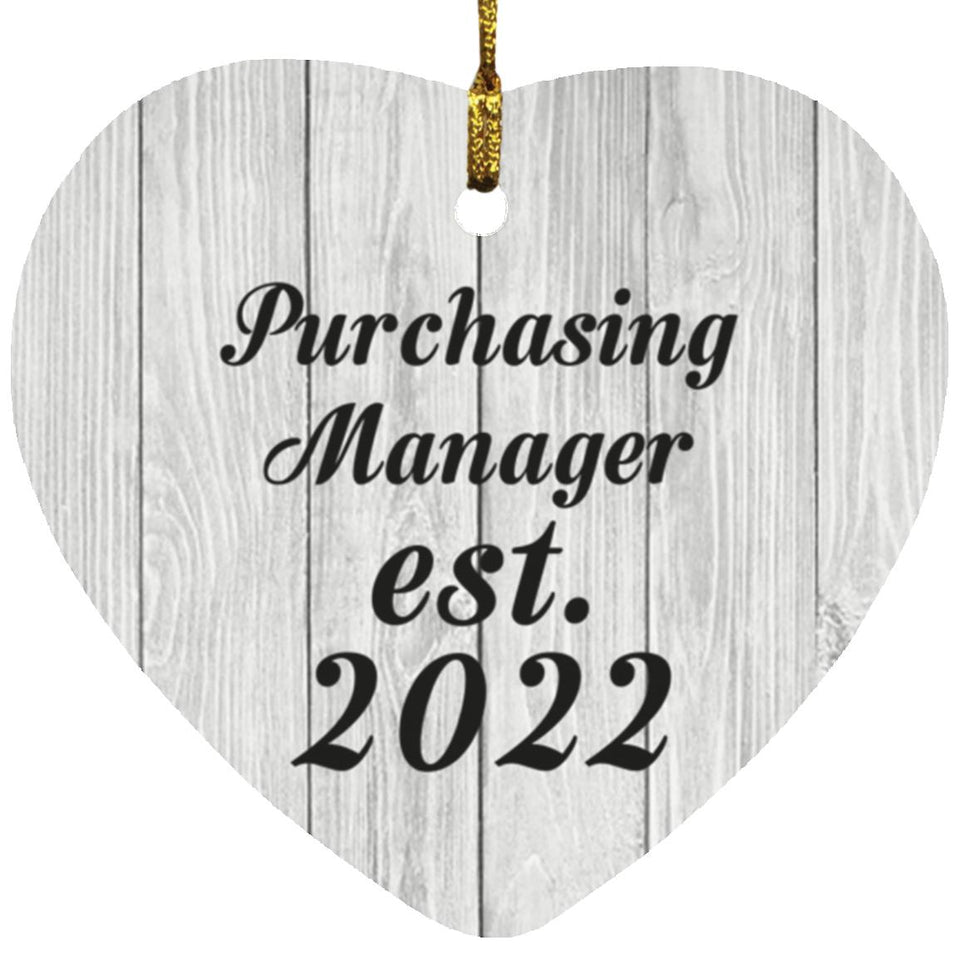Purchasing Manager Established Est. 2022 - Heart Ornament F