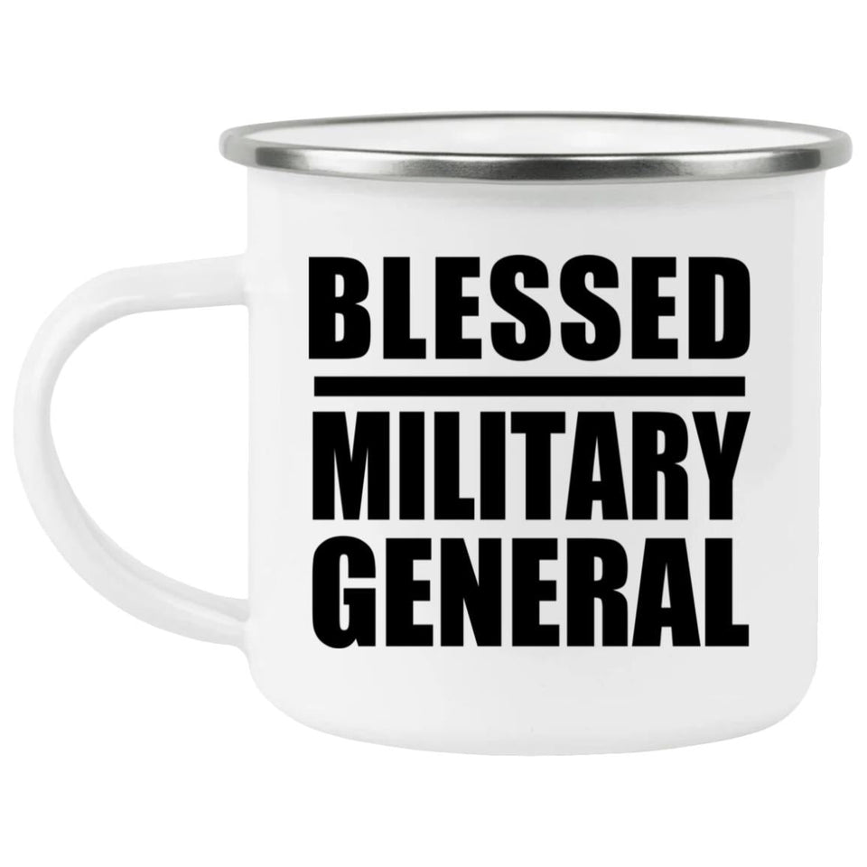 Blessed Military General - 12oz Camping Mug