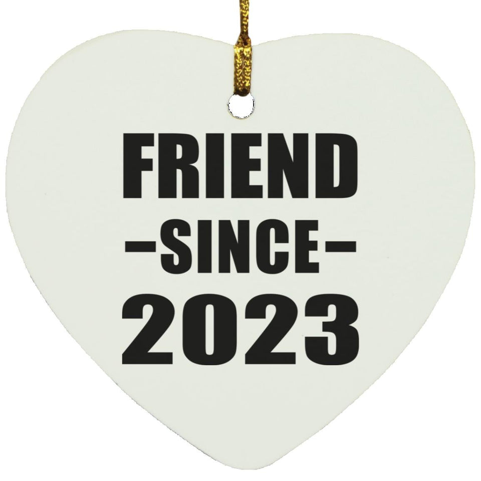 Friend Since 2023 - Heart Ornament
