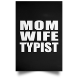 Mom Wife Typist - Poster Portrait