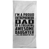 Proud Entrepreneur Dad Of Awesome Daughter - Hand Towel