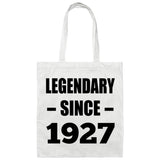 97th Birthday Legendary Since 1927 - Tote Bag White
