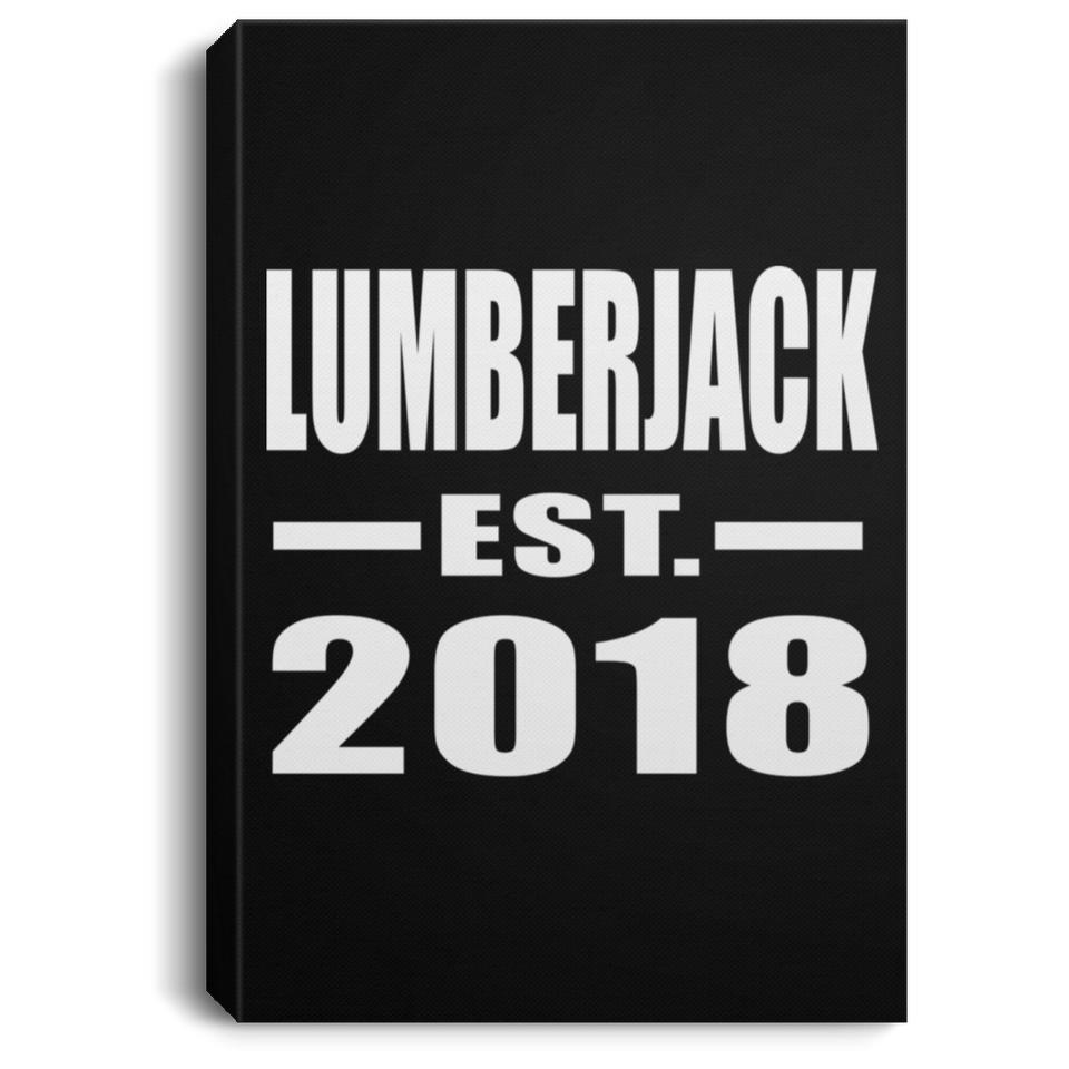 Lumberjack Established EST. 2018 - Canvas Portrait