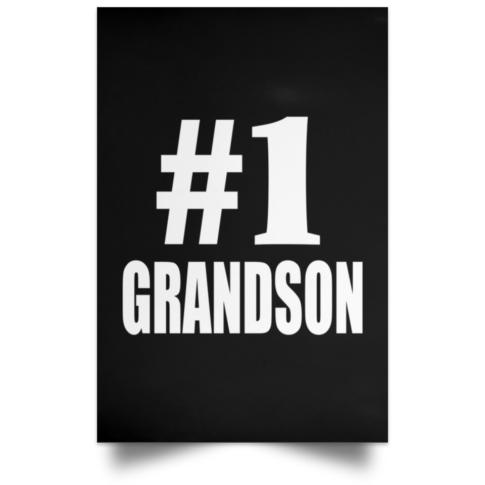 Number One #1 Grandson - Poster Portrait