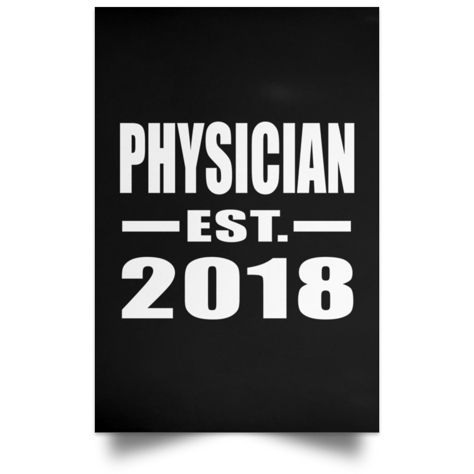 Physician Established EST. 2018 - Poster Portrait