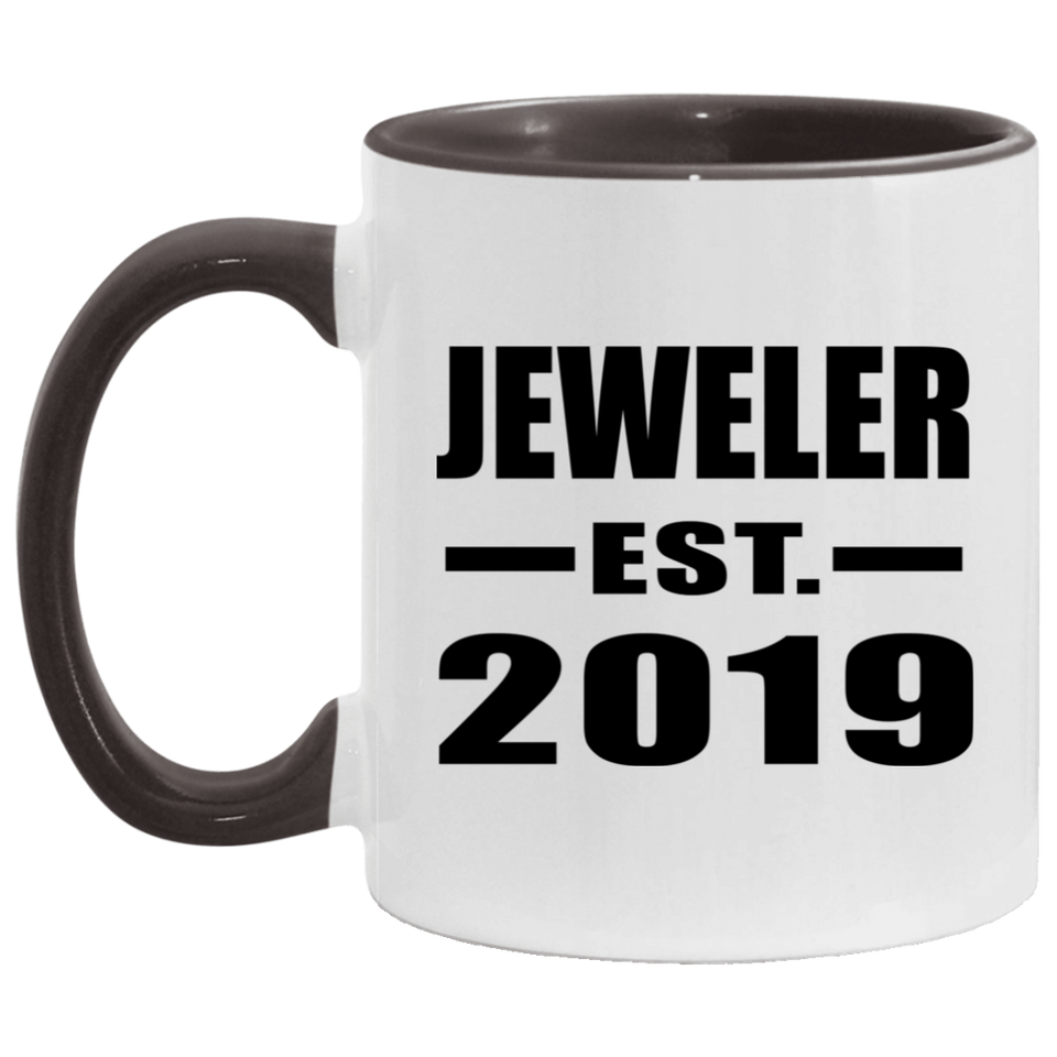 Jeweler Established EST. 2019 - 11oz Accent Mug Black