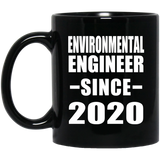 Environmental Engineer Since 2020 - 11oz Coffee Mug Black