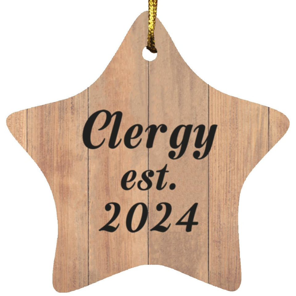 Clergy Established Est. 2024 - Star Ornament C