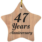 47th Anniversary 47 Years Anniversary - Star Ornament C