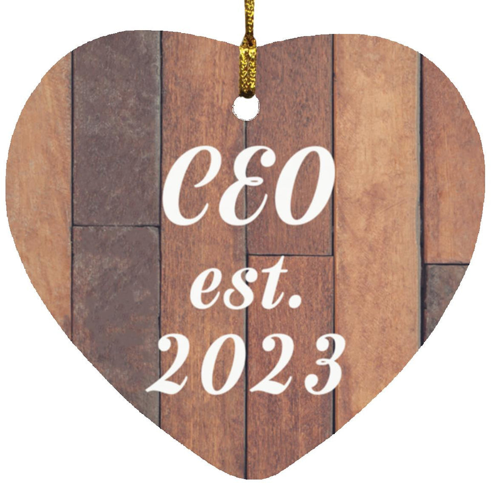 CEO Established Est. 2023 - Heart Ornament E