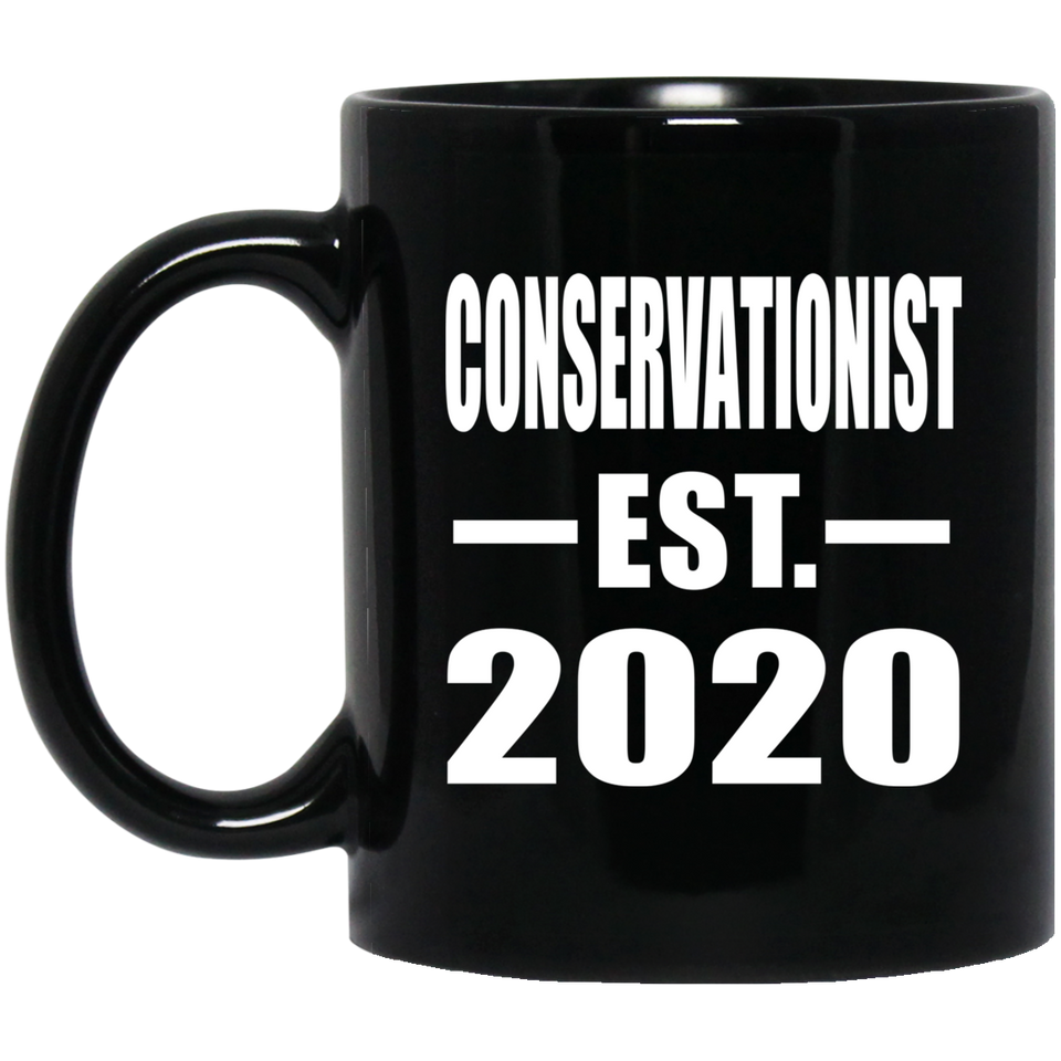 Conservationist Established EST. 2020 - 11oz Coffee Mug Black