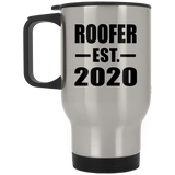 Roofer Established EST. 2020 - Silver Travel Mug