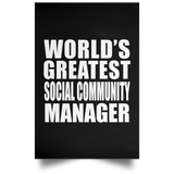 World's Greatest Social Community Manager - Poster Portrait