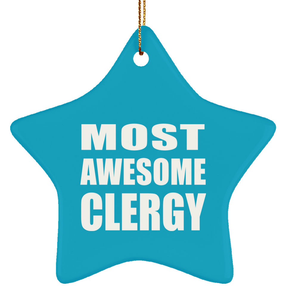 Most Awesome Clergy - Star Ornament