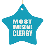 Most Awesome Clergy - Star Ornament