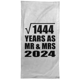 38th Anniversary Square Root of 1444 Years As Mr & Mrs 2024 - Hand Towel