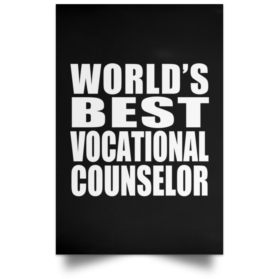 World's Best Vocational Counselor - Poster Portrait