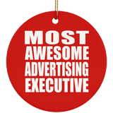 Most Awesome Advertising Executive - Circle Ornament