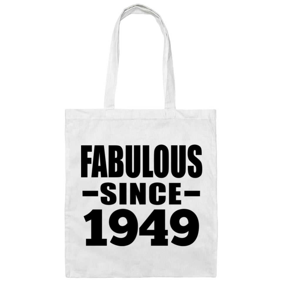 75th Birthday Fabulous Since 1949 - Tote Bag White