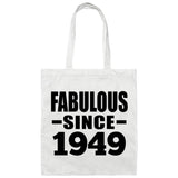 75th Birthday Fabulous Since 1949 - Tote Bag White