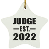 Judge Established EST. 2022 - Star Ornament