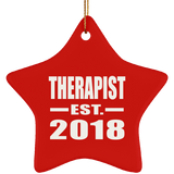 Therapist Established EST. 2018 - Star Ornament