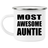 Most Awesome Auntie - 12oz Camping Mug