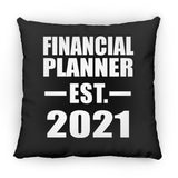 Financial Planner Established EST. 2021 - Throw Pillow Black