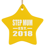 Step Mum Established EST. 2018 - Star Ornament