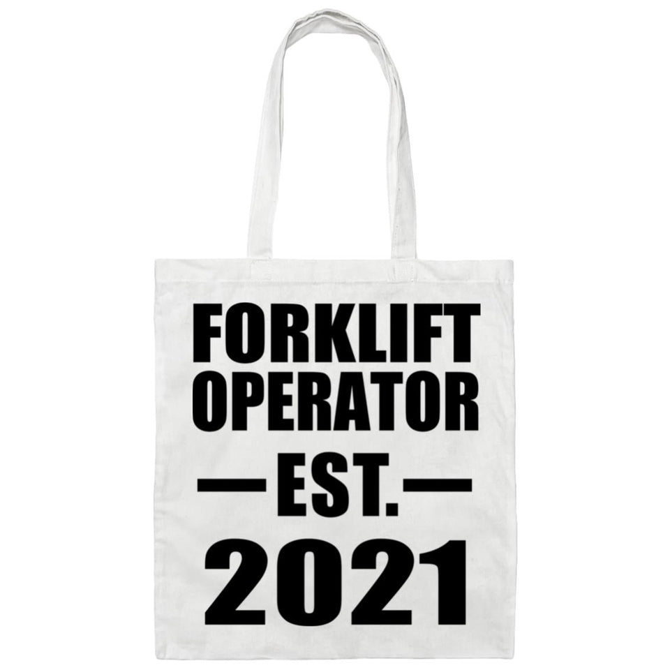 Forklift Operator Established EST. 2021 - Tote Bag White