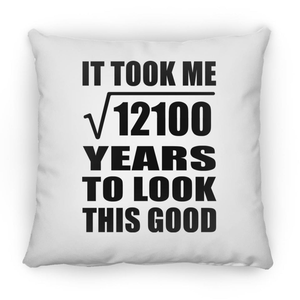 110th Birthday Took Square Root of 12100 Years To Look Good - Throw Pillow