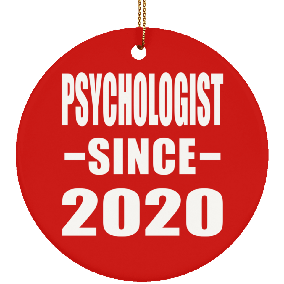 Psychologist Since 2020 - Circle Ornament