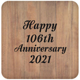 Happy 106th Anniversary 2021 - Drink Coaster C