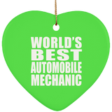 World's Best Automobile Mechanic - Heart Ornament