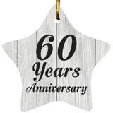 60th Anniversary 60 Years Anniversary - Star Ornament F