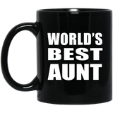 World's Best Aunt - 11 Oz Coffee Mug Black