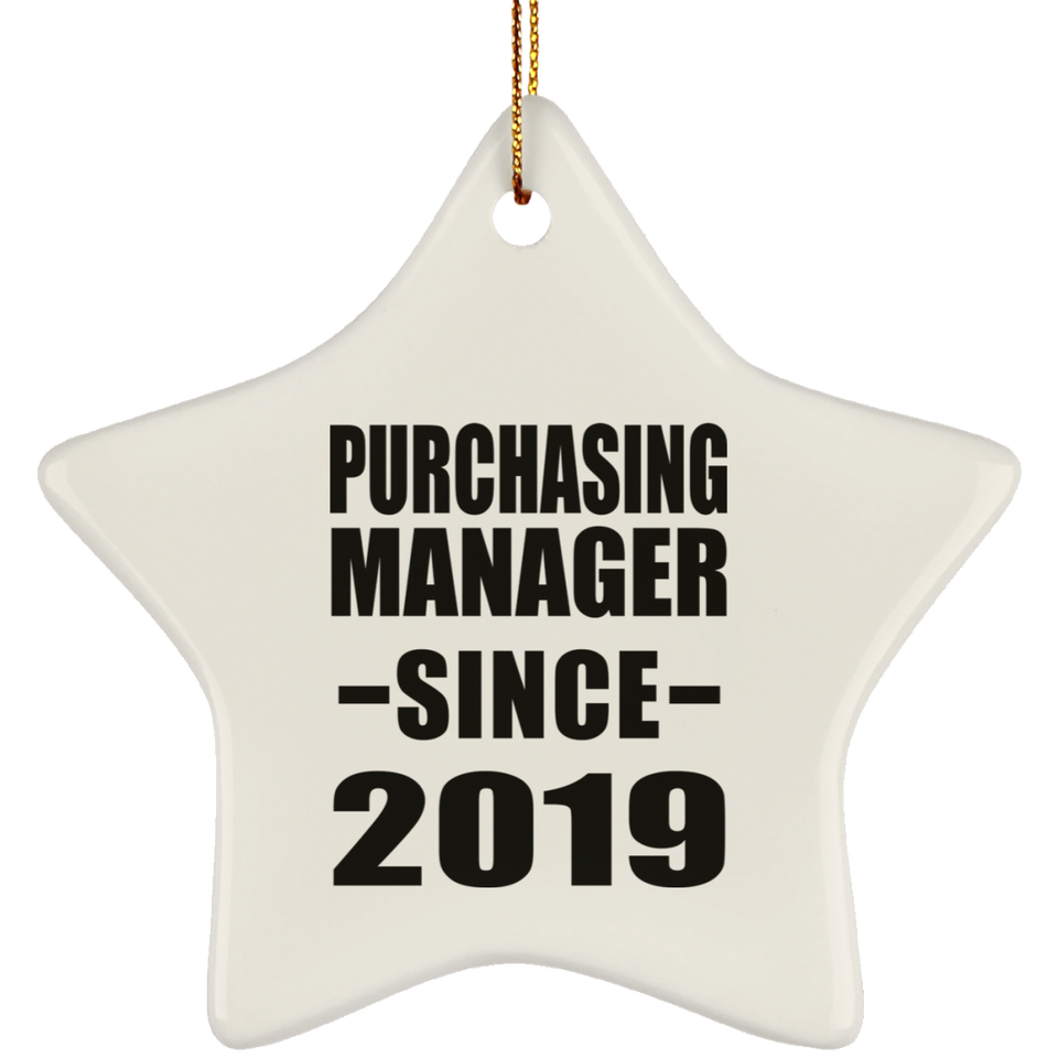 Purchasing Manager Since 2019 - Star Ornament